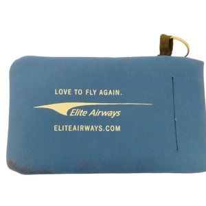 Elite Airways Eyeglass Case Foam Bag Case Key Ring Portlandia Vintage Airline